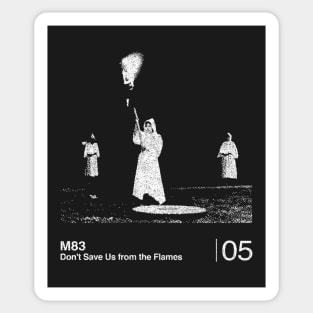 M83 / Minimalist Graphic Fan Artwork Design Sticker